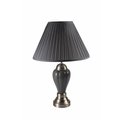 Ore Furniture Ore Furniture 6117SN-GY 27 in. Ceramic And Metal Table Lamp - Silver & Gray 6117SN-GY